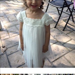 David’s bridal girls flower girl dress t worn 1x